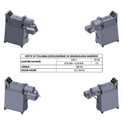 Ürün Şekillendirme ve Gramajlama Makinesi